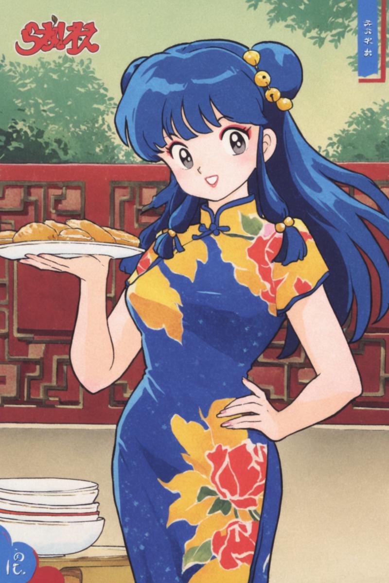 29167-674260363-1girl, shampoo (ranma 1_2), solo, long hair, holding, apron, chinese clothes, hair bun, food, retro artstyle, double bun, hair o.png